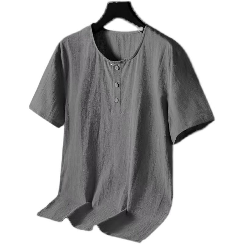 Cotton Linen Chinese Style T-Shirt