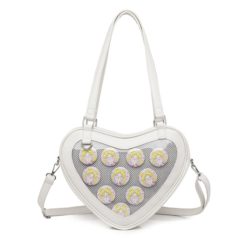 Cute Heart Shaped Messenger Bag