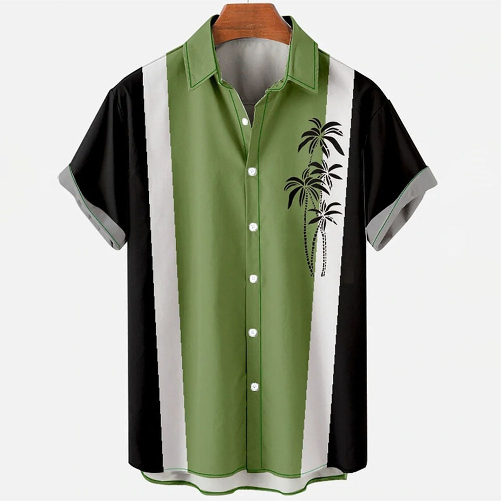 Summer Casual Shirt, Chinese Trendy Cross-border Men's Top