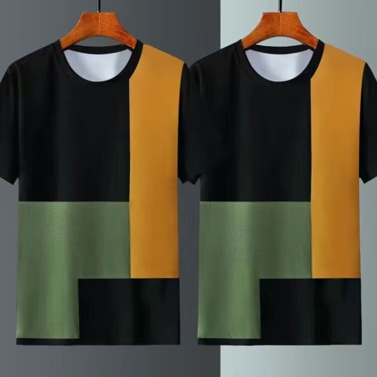 Mens Ice Silk Short Sleeve Tshirt