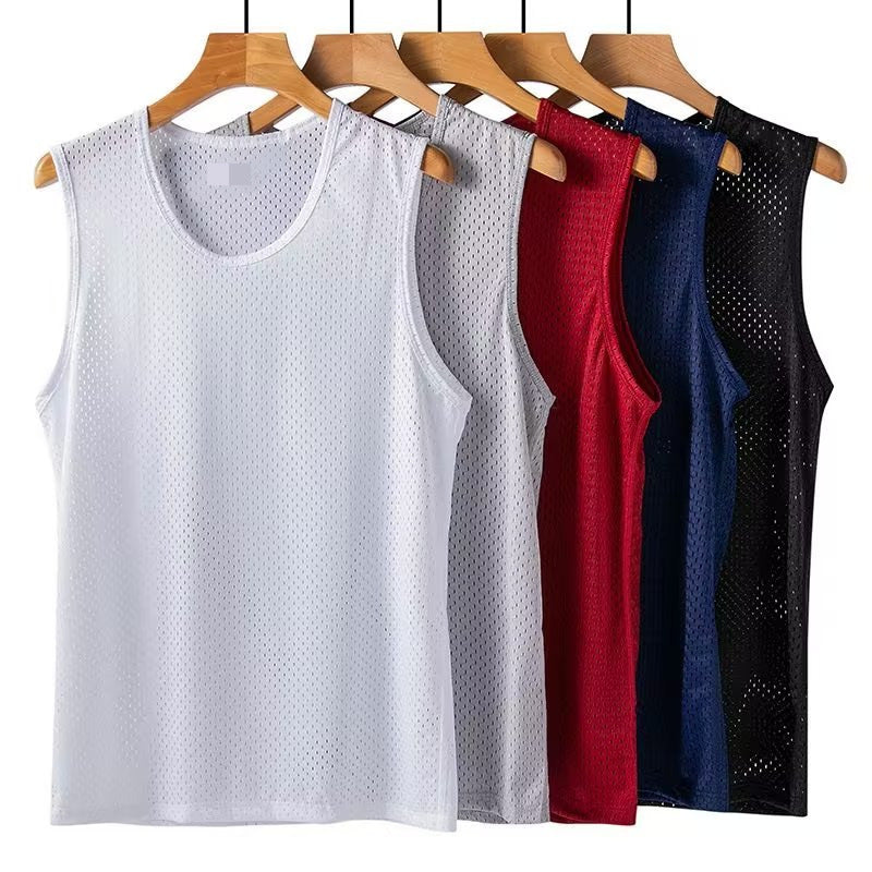 Men's Ice Silk Mesh Fitness Vest