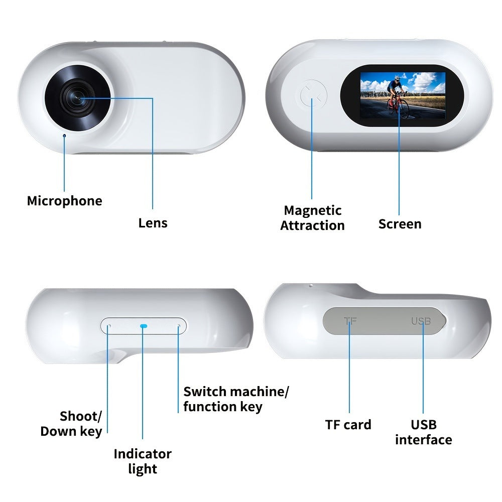 Thumb Action Camera Pet Recorder Wide Angle
