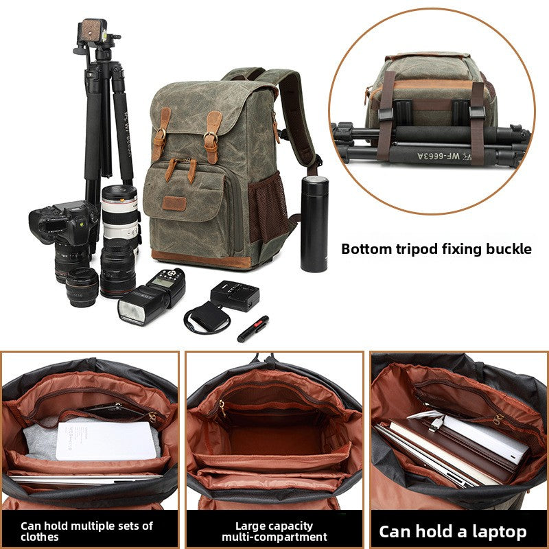 Canvas Camera Backpack for Outdoor Photography