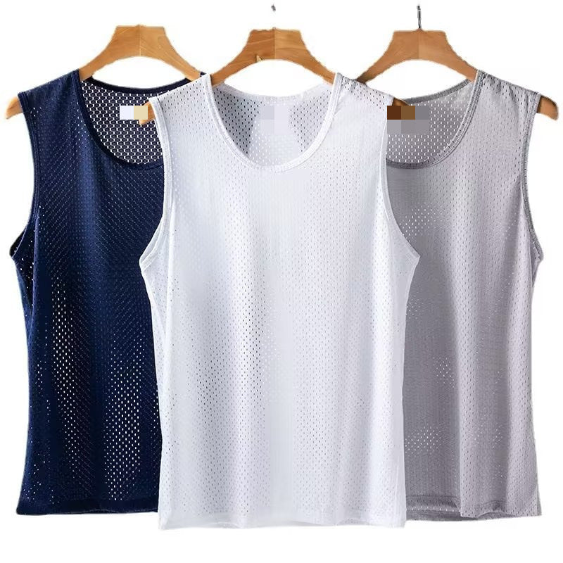 Men's Ice Silk Mesh Fitness Vest