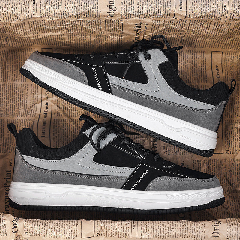 Versatile thick-soled, wear-resistant casual sneakers