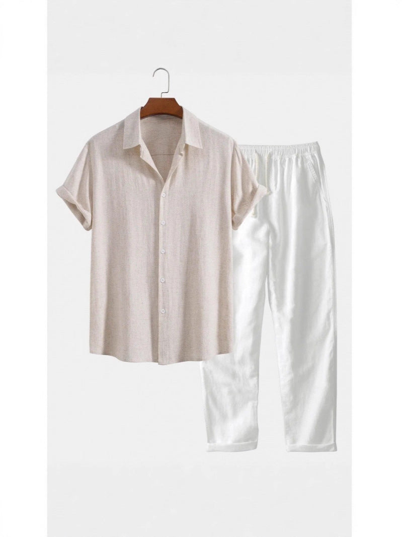 Men's Slim Fit Printing Short Sleeve Shirt