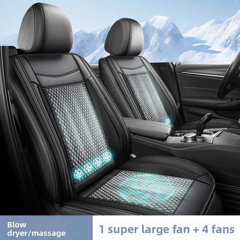 Ventilated Car Seat Cushion with Cooling Fan