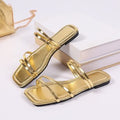 Women's Square Toe Thin Strap Beach Sandals
