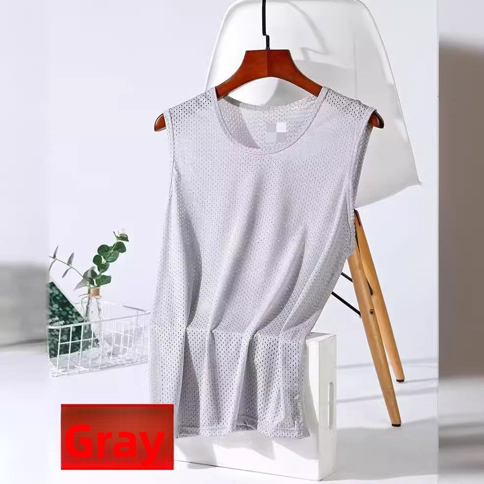 Men's Ice Silk Mesh Fitness Vest