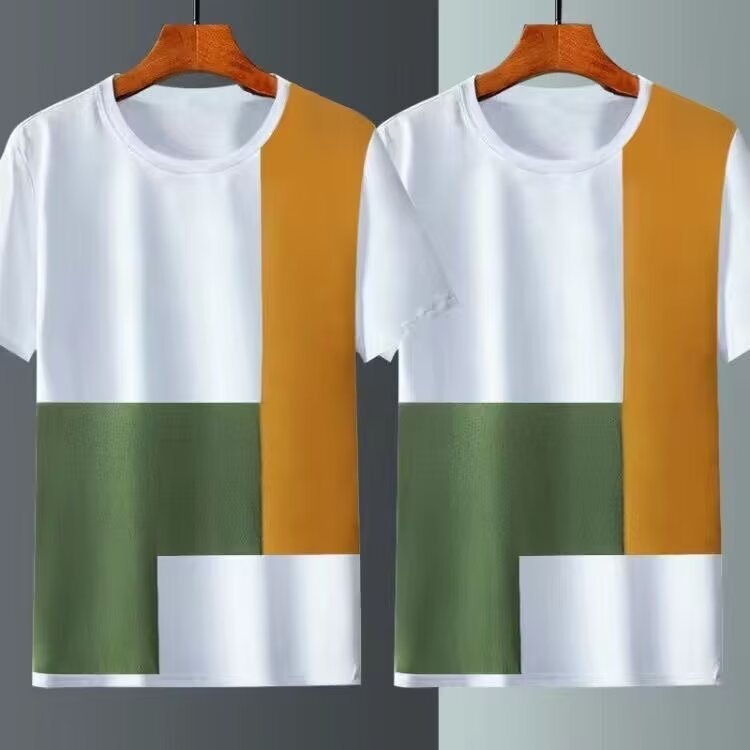 Mens Ice Silk Short Sleeve Tshirt