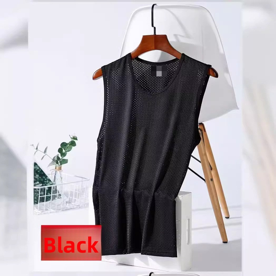 Men's Ice Silk Mesh Fitness Vest