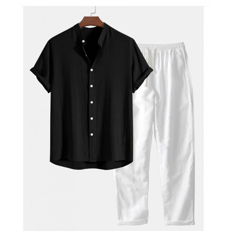 Men's Slim Fit Printing Short Sleeve Shirt